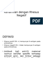 Kehamilan Dengan Rhesus Negatif