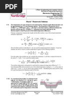 March 7 Homework Solutions: Mechanical Engineering 375 Heat Transfer