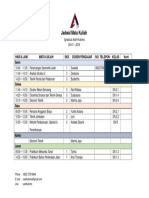 Jadwal Kuliah Smt 5