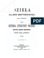 Historja Literatury Polskiej I Juljan Bartosiewicz