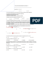 Evaluacion de Desigualdades y Funciones