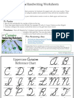 Cursive Handwriting Practice Grids PDF
