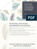 Hunting and Food Gathering Societies