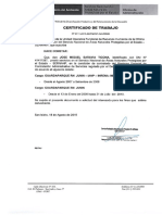 Certificado de Trabajo Jose Saravia Ticona