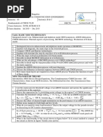 Question Bank Fundamentals of CMOS VLSI-10EC56 15-16