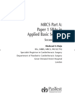 MRCS a Paper 1 SBAs Applied Basic Sci 2e
