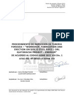 1.0 Procedimiento de Inspeccion de Tuberia Forzada de Acuerdo Al Asme Viii Div 1-Po-rt-001013-Asme Viii