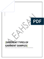 (Year) : Different Types of Garment Samples