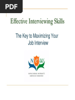 Effective Interviewing Skills: The Key To Maximizing Your Job Interview