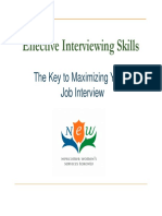 Effective Interviewing Skills: The Key To Maximizing Your Job Interview