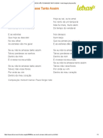 Se Eu Nao Te Amasse Tanto Assim Ivete Sangalo Impressao PDF