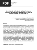 Diversificação de Produção no Meio Rural