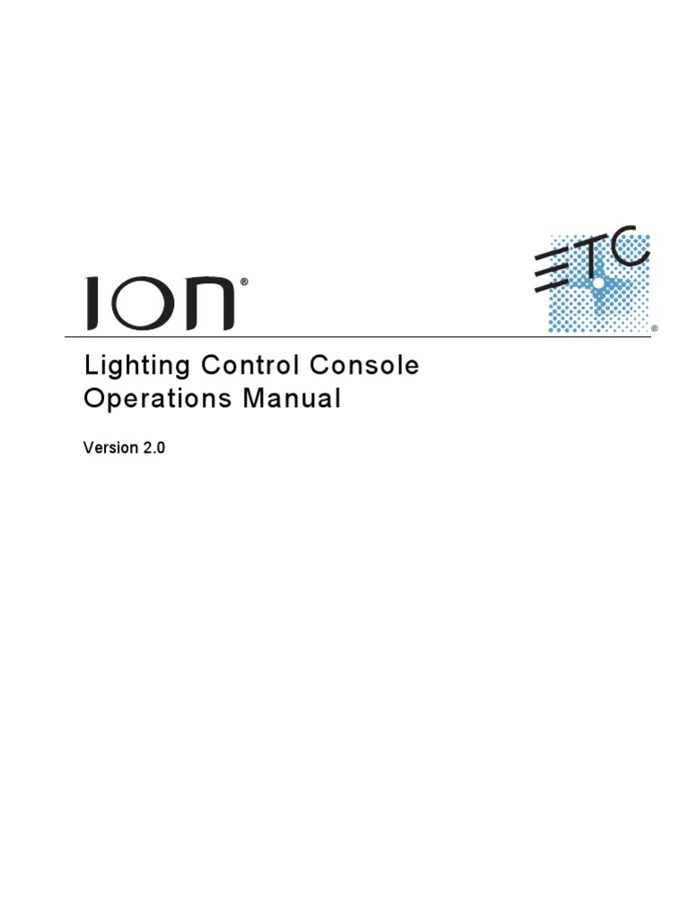 ETC_Ion_v2.0_manual | Computing | Technology
