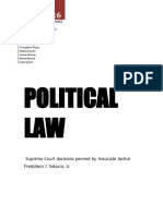 Political Law Cases Penned by J. Velasco