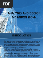 Analysis and Design of Shear Wall