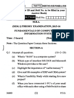 Fundamentals of Computer Information System MBTM 018 Nmba 018