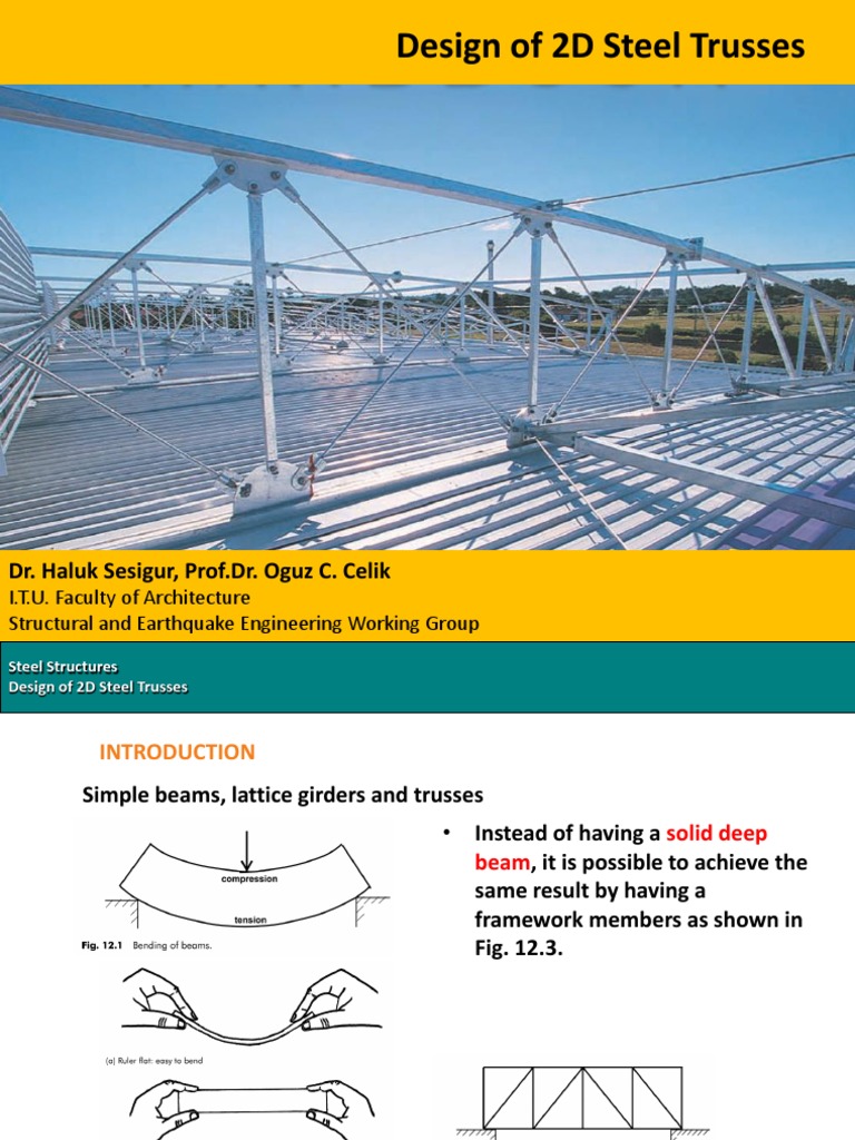 Steel Truss Pdf Pdf Truss Mechanical Engineering