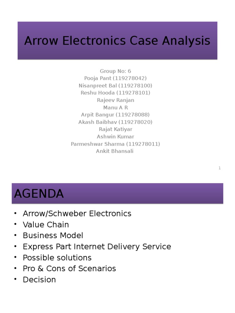 Arrow Electronics Business Model Analysis | PDF | Supply Chain | Internet