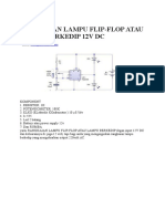 Rangkaian Lampu Flip-Flop 12V