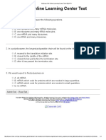 Polyribosomes Test PDF