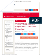 Online Udyog Aadhaar Registration _ Simplified Procedure - Legal Adda
