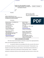 Eight Mile Style, LLC Et Al v. Apple Computer, Incorporated - Document No. 35