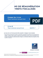 Affiche Taux Livrets Fiscalises 11 2016