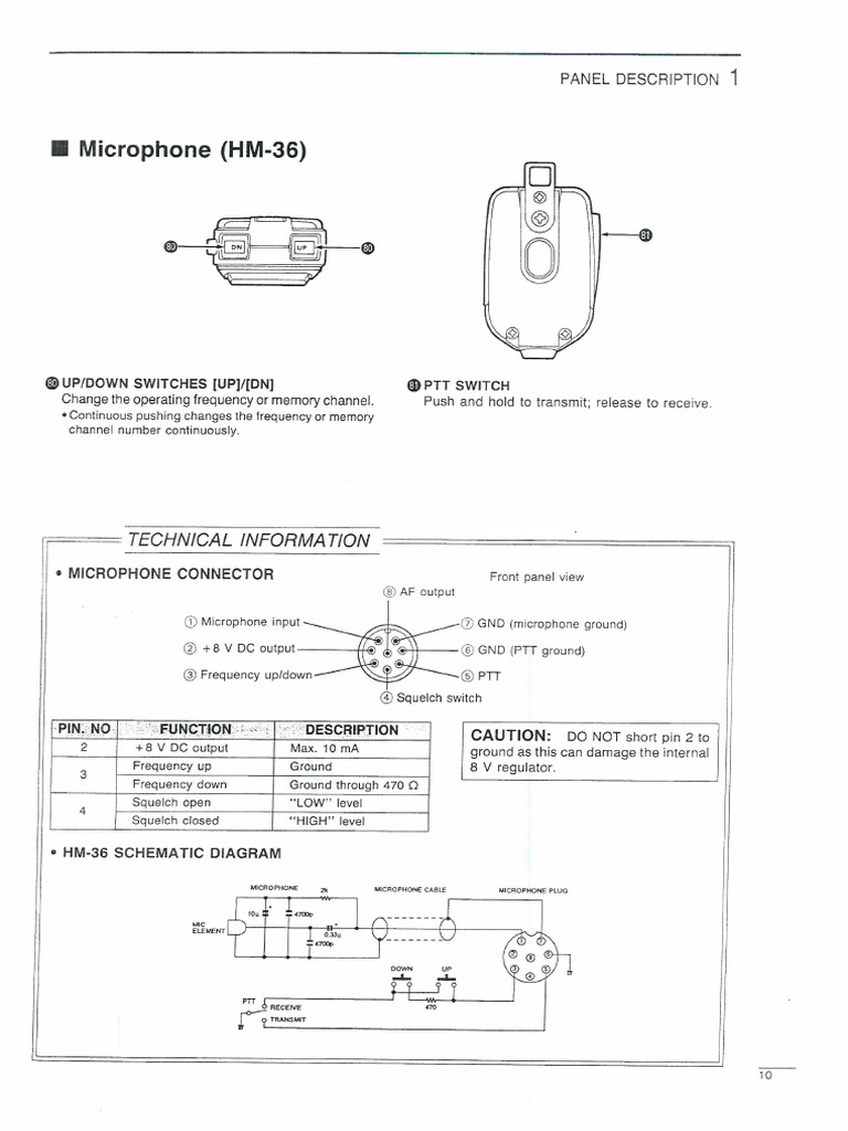 Icom Hm36 Wiring | PDF