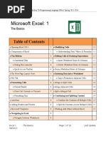 The Basics (Excel-2013)