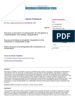 Sucesso e fracasso na integração do estudante à universidade_ um estudo comparativo