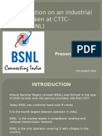 A Presentation On An Industrial Training Taken at CTTC-Kolkata (BSNL)