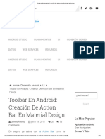 Toolbar en Android - Creación de Action Bar en Material Design