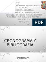 Cronograma y Bibliografia