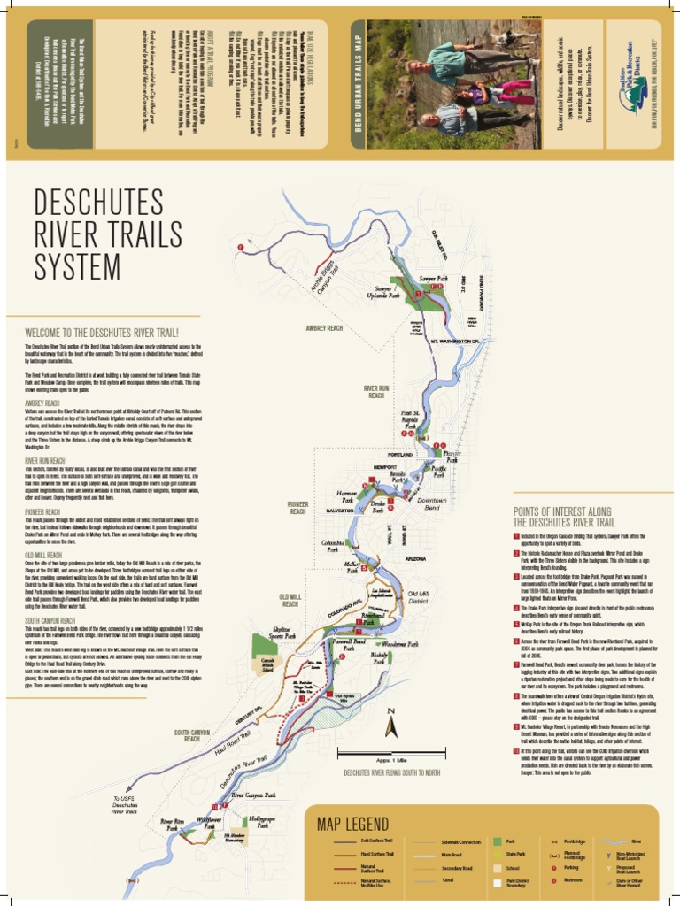 Deschutes River Trail Map Pdf Bend River Trail Map | Pdf | Trail | Transport