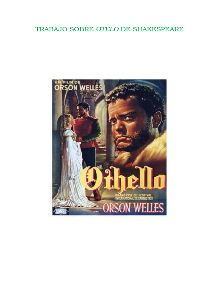 Análisis de Otelo de Shakespeare | PDF | OTELO