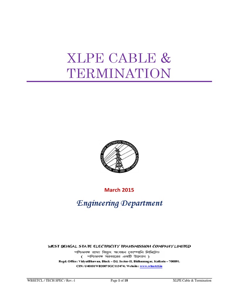 Xlpe Cable | PDF | Electrical Wiring | Insulator (Electricity)