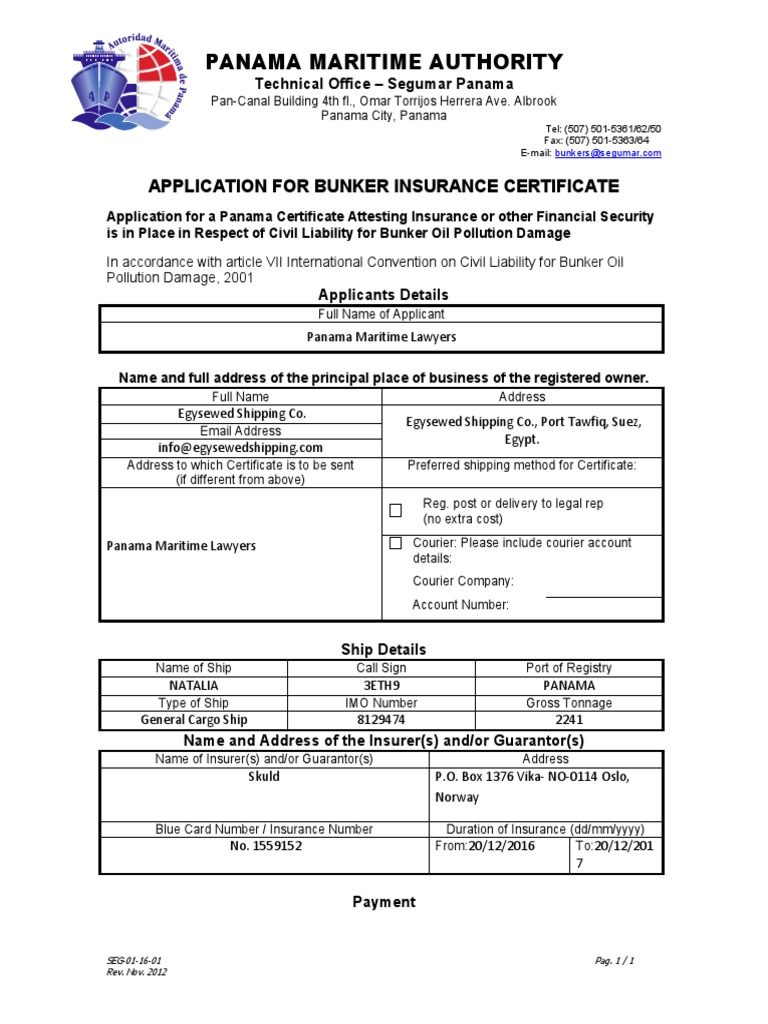 Natalia Bunkers Application