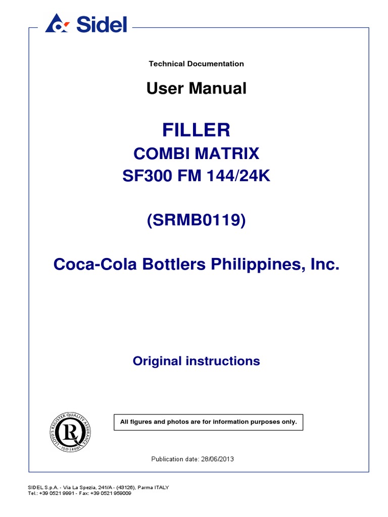 Filler User Manual | PDF | Disinfectant | Science