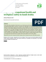 "Improving Occupational Health and Workplace Safety in Saudi Arabia PDF