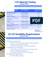 AC125 Requirements and Extended Durability