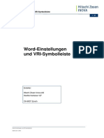BHB Word 2003 Einstellungen Und Anleitung VRI-Symbolleiste de Rev.02