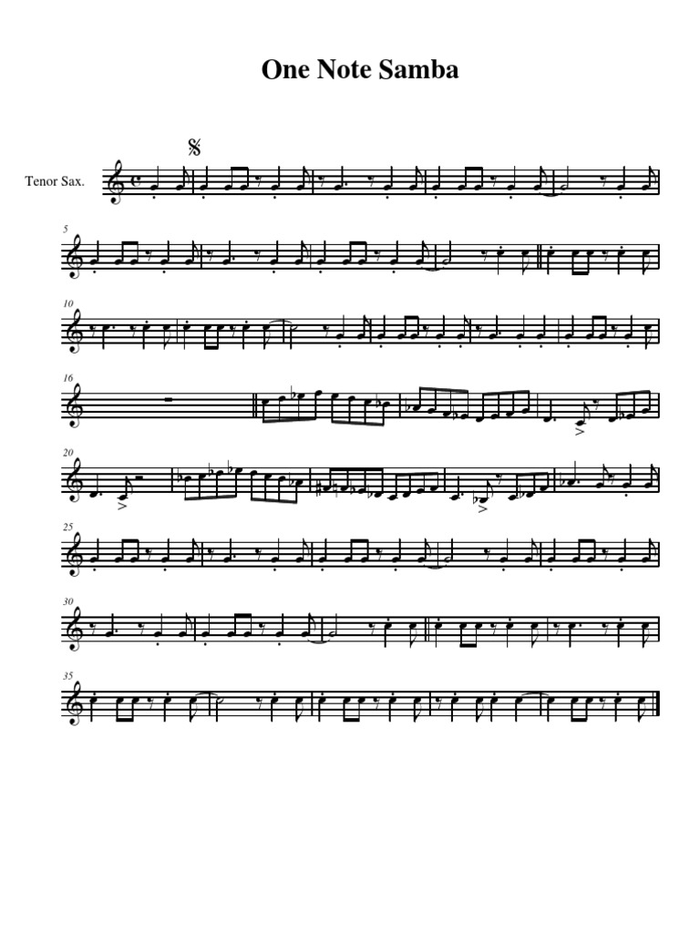 7 One Note Samba BB | PDF