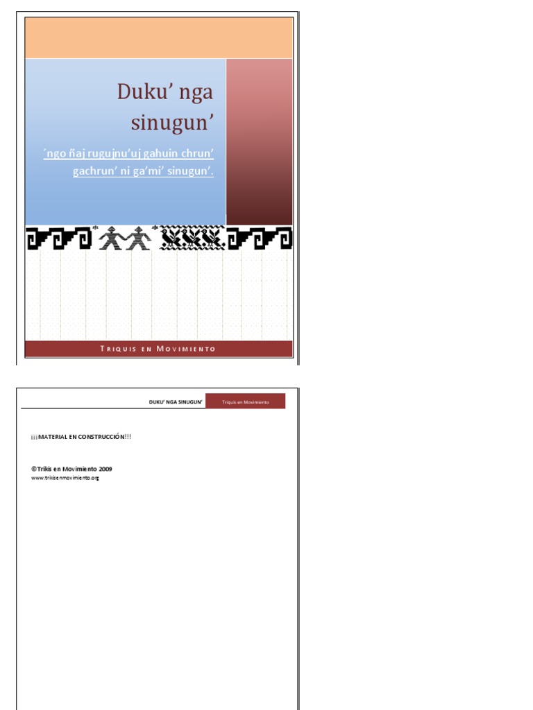 Palabras y frases en lengua triqui | PDF | Tono (Lingüística) | Idiomas