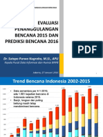 Disaster Evaluation 2015 Prediction 2016 Bnpb