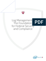 Log Management - The Foundation For Federal Security and Compliance