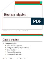 Lect 5 - Boolean Algebra