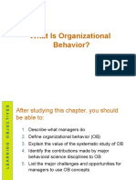 What Is Organizational Behavior?