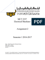 MCT 2337 Electrical Machines