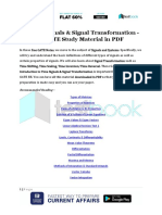 Time Signals & Signal Transformation - GATE Study Material in PDF