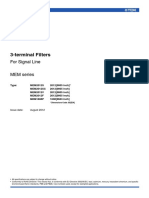 3-terminal Filters for Signal Line MEM Series Guide